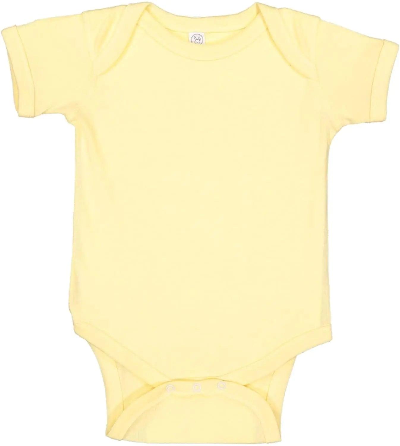 RABBIT SKINS Baby Soft Short-Sleeve Bodysuit Banana 24 Months