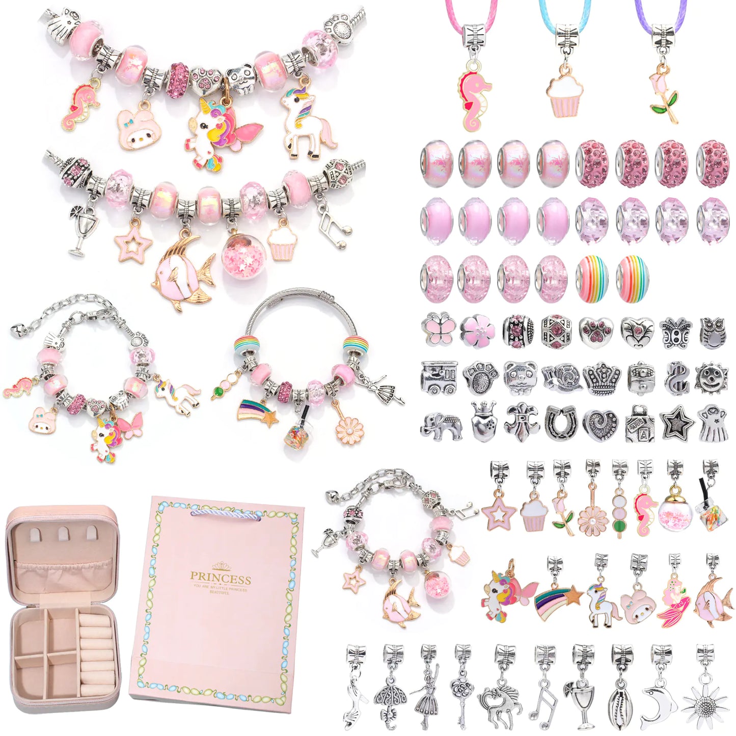 DIY Handmade Beaded Bracelet Set for Kids