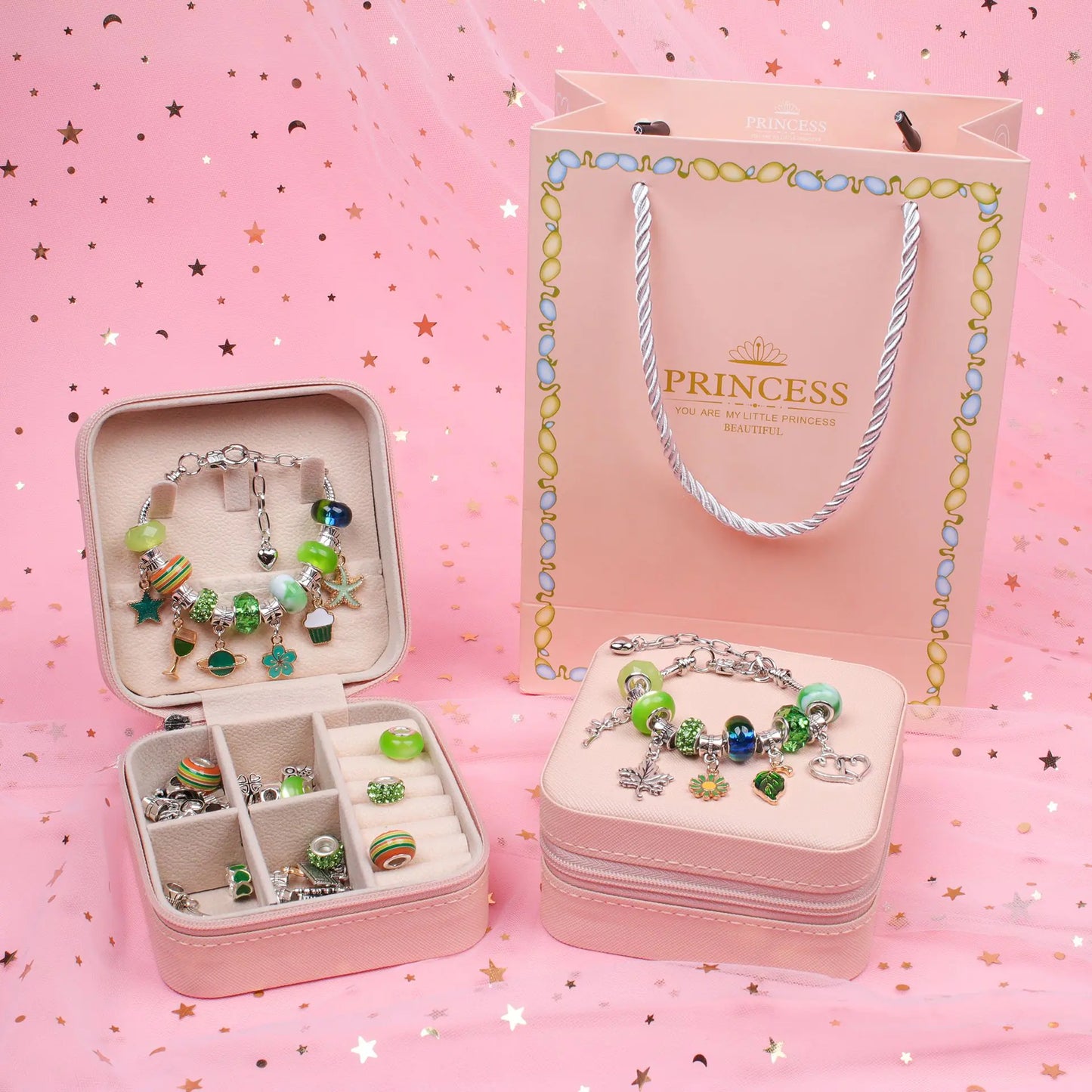 DIY Handmade Beaded Bracelet Set for Kids