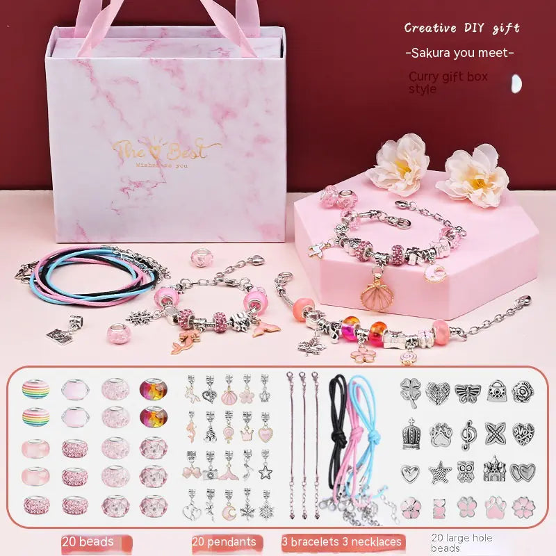 DIY Handmade Beaded Bracelet Set for Kids