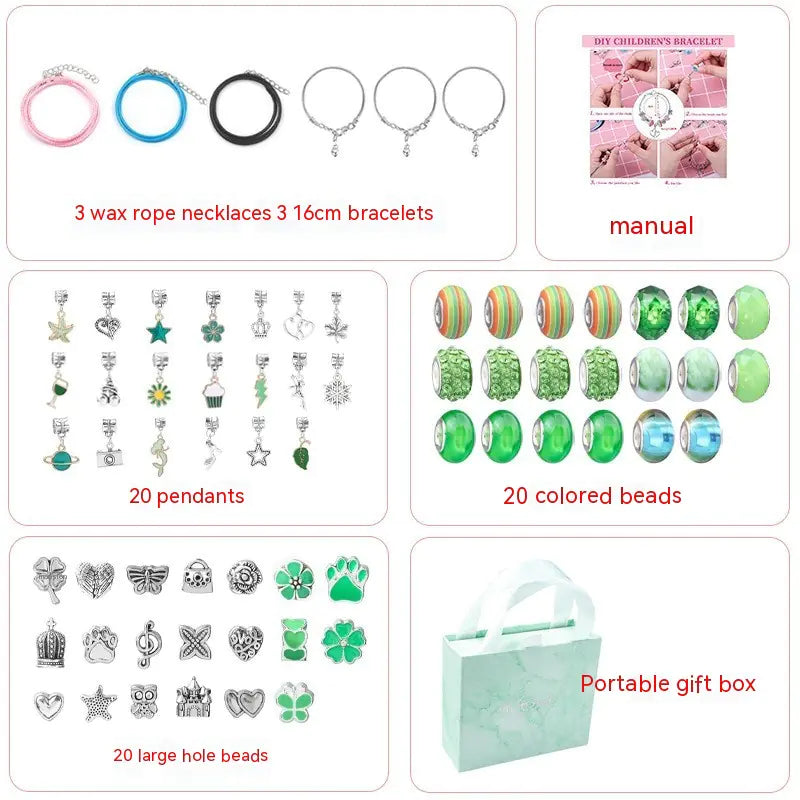 DIY Handmade Beaded Bracelet Set for Kids