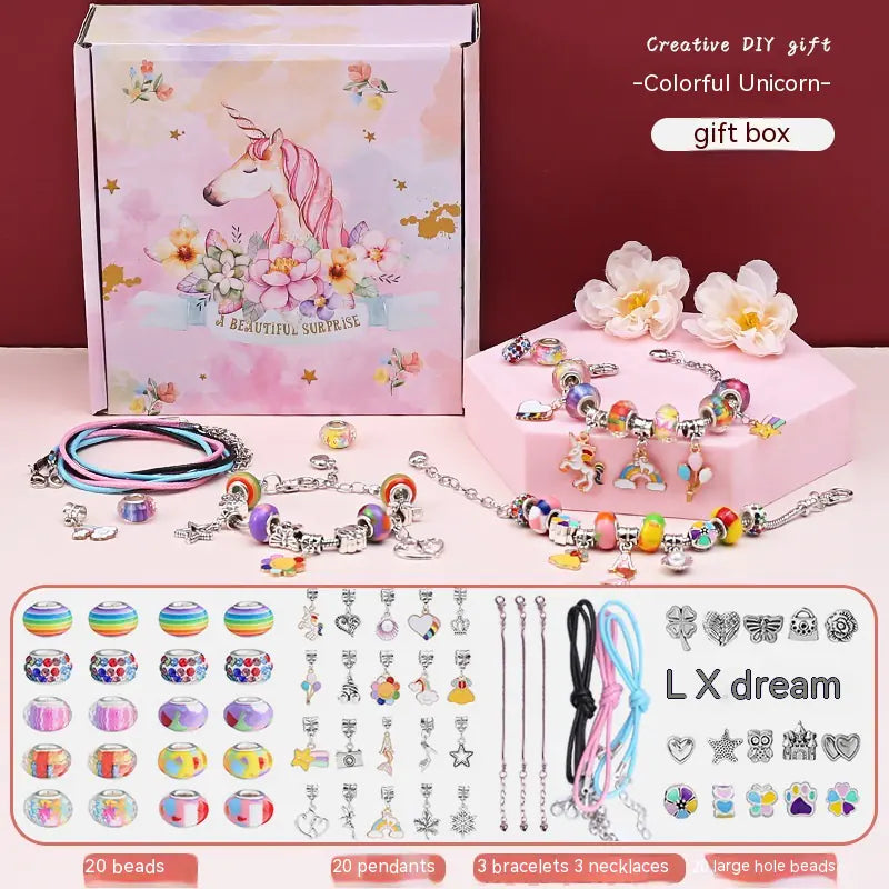 DIY Handmade Beaded Bracelet Set for Kids