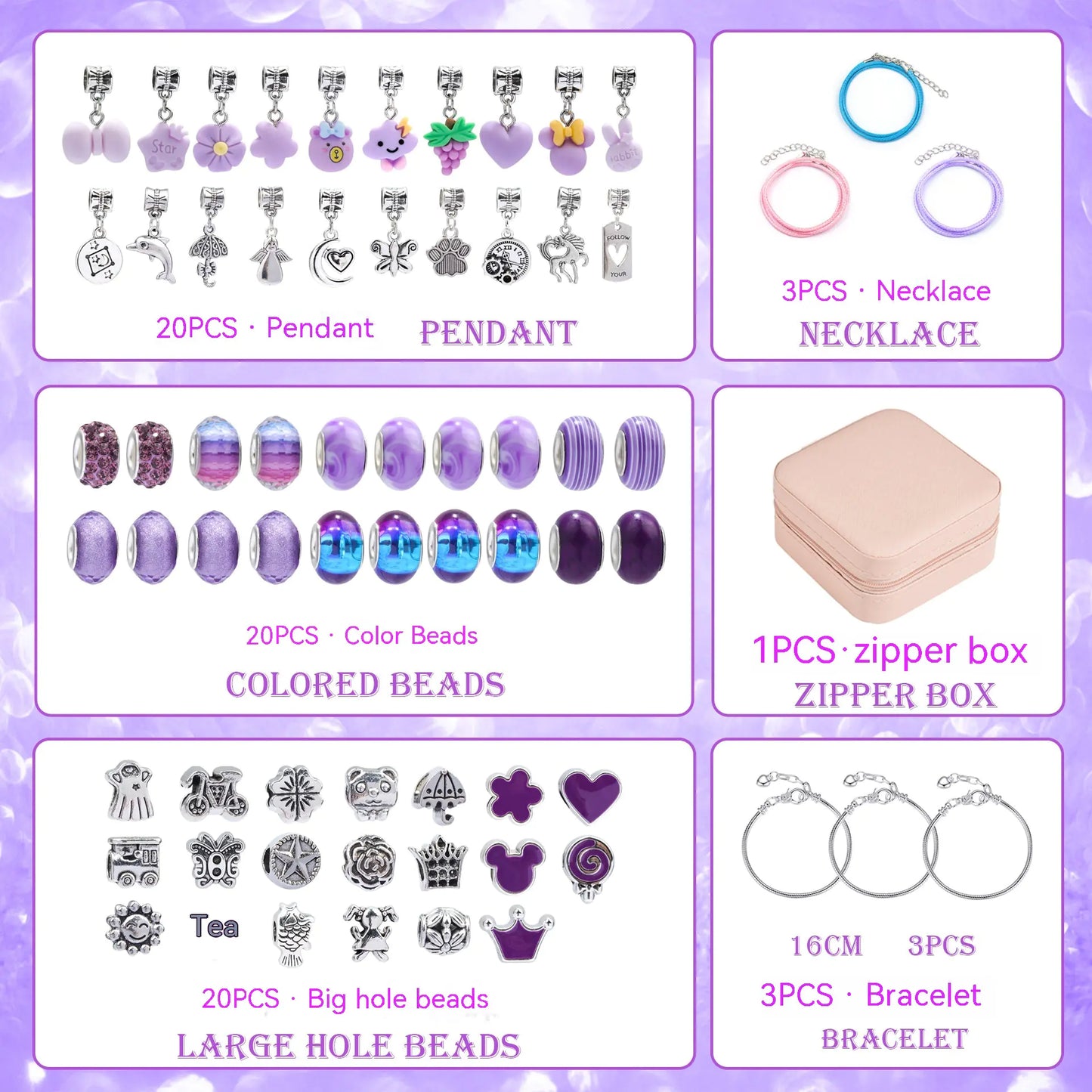 DIY Handmade Beaded Bracelet Set for Kids