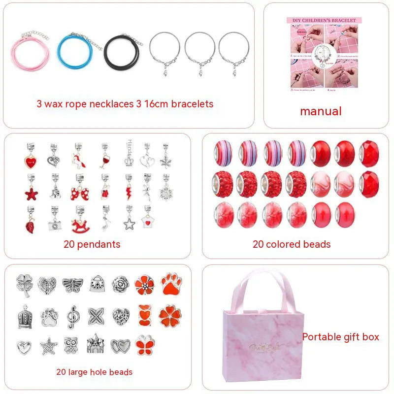 DIY Handmade Beaded Bracelet Set for Kids