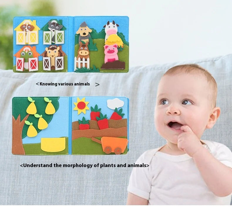 DIY Felt Early Education Cloth Book Children