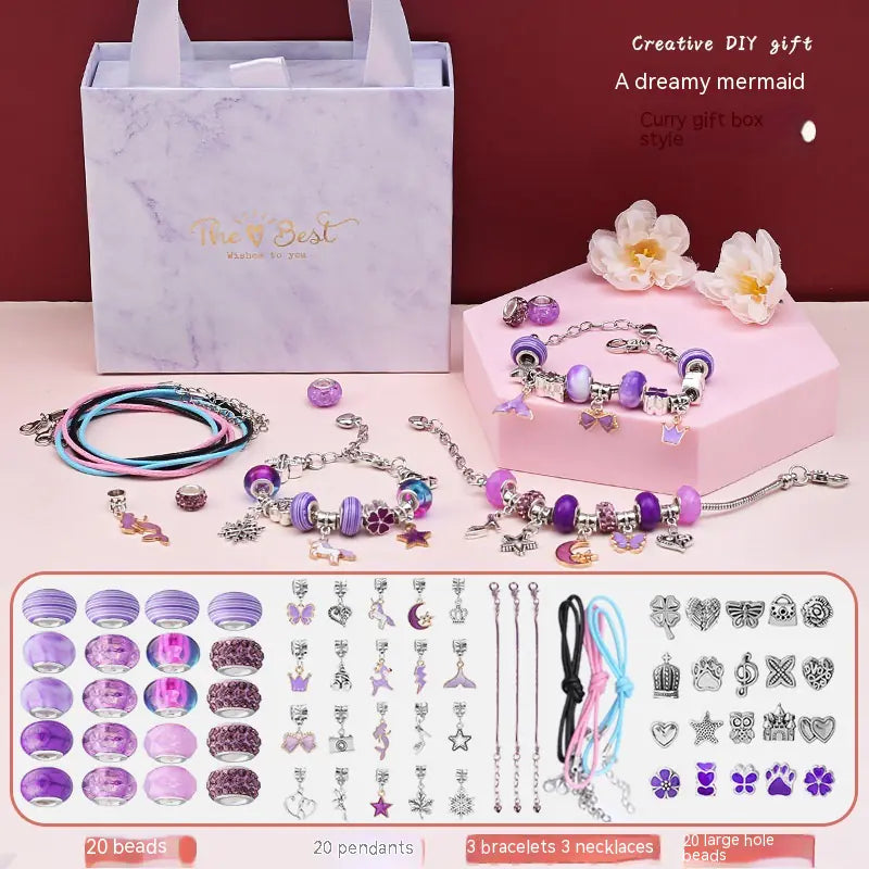 DIY Handmade Beaded Bracelet Set for Kids