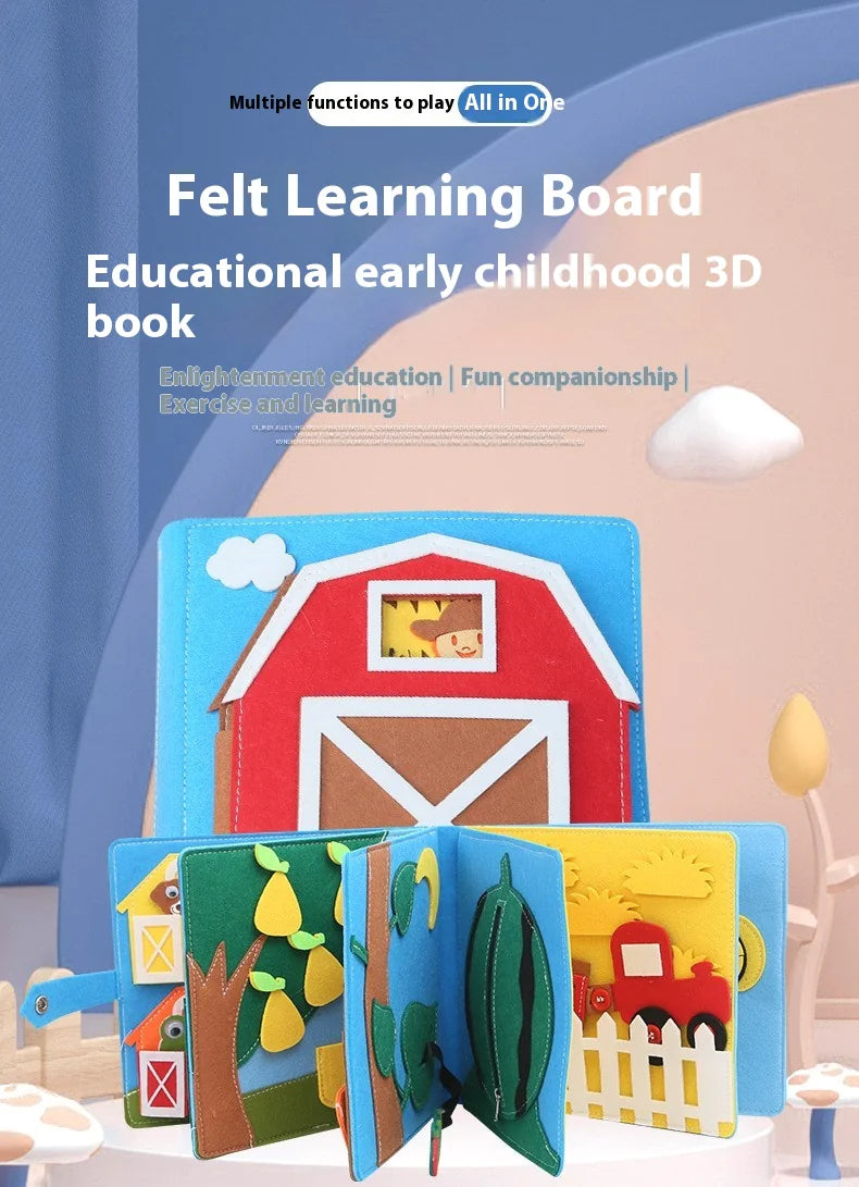 DIY Felt Early Education Cloth Book Children
