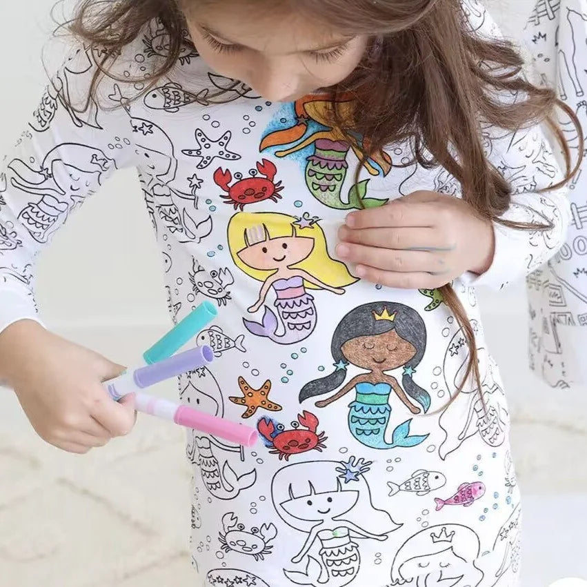 DIY Color-Your-Own Pajamas for Kids